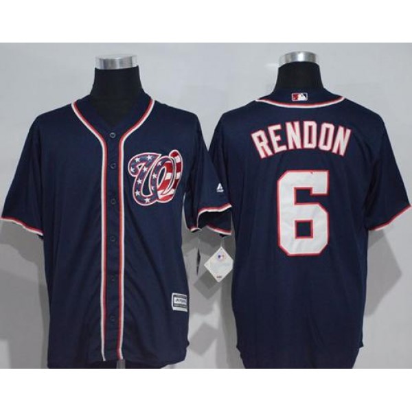 Nationals #6 Anthony Rendon Navy Blue New Cool Base Stitched Jersey