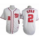 Nationals #2 Denard Span White Cool Base Stitched Jersey