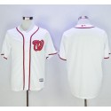 Nationals Blank White New Cool Base Stitched Jersey