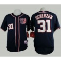 Nationals #31 Max Scherzer Navy Blue Cool Base Stitched Jersey