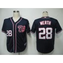 Nationals #28 Jayson Werth Navy Blue Cool Base Stitched Jersey