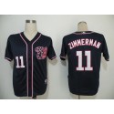 Nationals #11 Ryan Zimmerman Navy Blue Cool Base Stitched Jersey