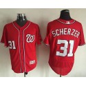 Nationals #31 Max Scherzer Red Flexbase Authentic Collection Stitched Jersey