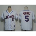 New York Mets #5 David Wright White Cool Base Stitched Jersey