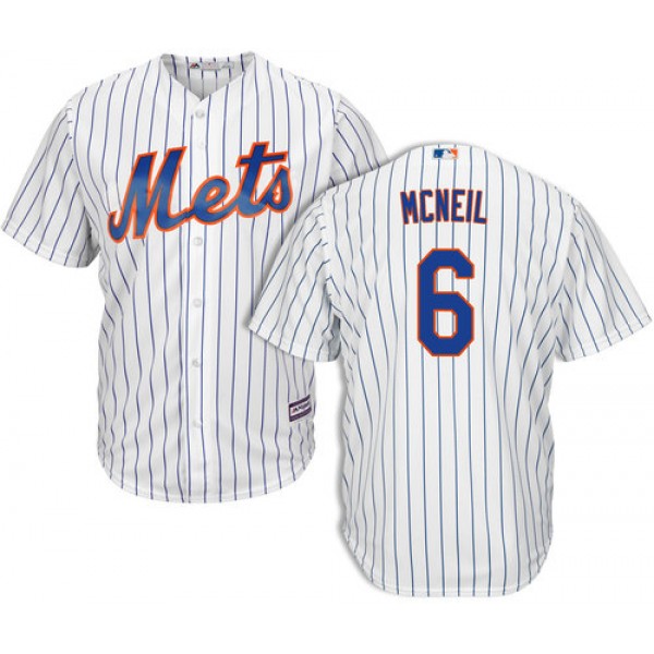 New York Mets #6 Jeff Mcneil White Cool Base Stitched Jersey