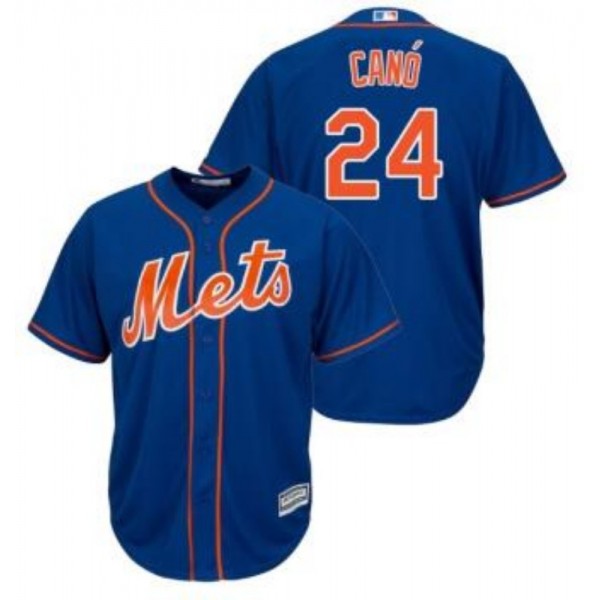 New York Mets #24 Robinson Cano Blue 2019 Cool Base Stitched Jersey