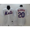 New York Mets #20 Pete Alonso White Cool Base Stitched Jersey