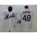 New York Mets #48 Jacob DeGrom White Cool Base Stitched Jersey