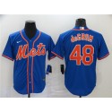 New York Mets #48 Jacob DeGrom Blue Cool Base Stitched Jersey
