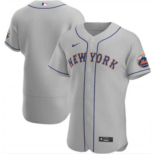 New York Mets Grey Flex Base Stitched Jersey