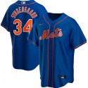 New York Mets Blue #34 Noah Syndergaard Cool Base Stitched Jersey