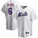 New York Mets White #6 Jeff McNeil Cool Base Stitched Jersey