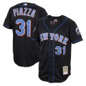 New York Mets #31 Mike Piazza Black Stitched Jersey