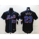New York Mets #23 Javier Báez Black Flex Base Stitched Jersey