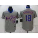 New York Mets #18 Darryl Strawberry Grey Stitched Baseball Jersey