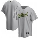 Oakland Athletics Grey Blank Cool Base Stitched Jersey