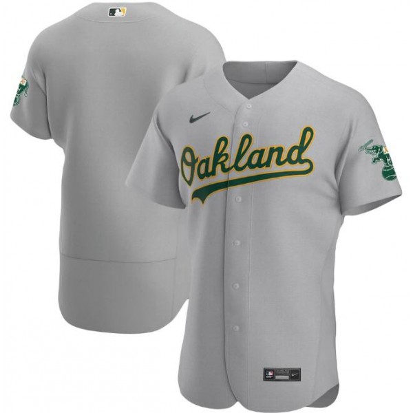 Oakland Athletics Blank Grey Flex Base StitchedJersey
