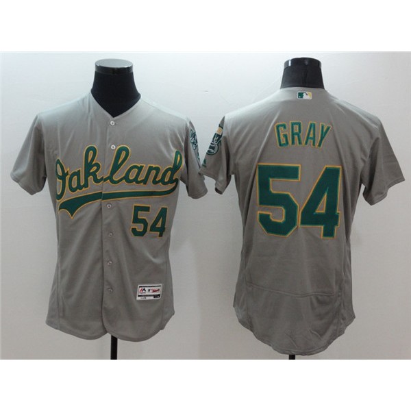 Oakland Athletics #54 Sonny Gray Grey Flex Base Stitched Jersey