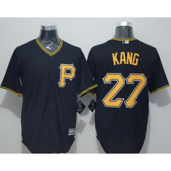 Pirates #27 Jung-Ho Kang Black New Cool Base Stitched Jersey