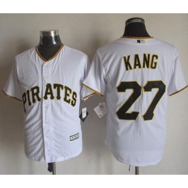 Pirates #27 Jung-Ho Kang White New Cool Base Stitched Jersey