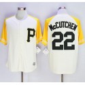 Pirates #22 Andrew McCutchen Cream Gold Exclusive New Cool Base Stitched Jersey