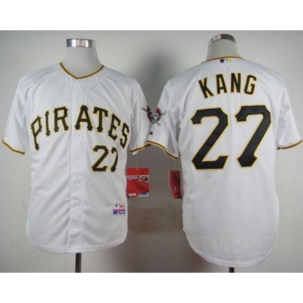 Pirates #27 Jung-Ho Kang White Cool Base Stitched Jersey