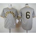 Pirates #6 Starling Marte Grey 1953 Turn Back The Clock Stitched Jersey