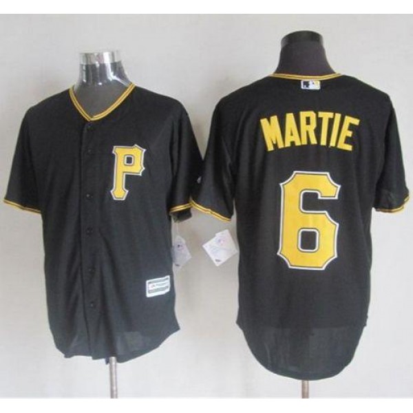 Pirates #6 Starling Marte Black New Cool Base Stitched Jersey