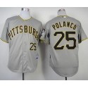 Pirates #25 Gregory Polanco Grey Cool Base Stitched Jersey