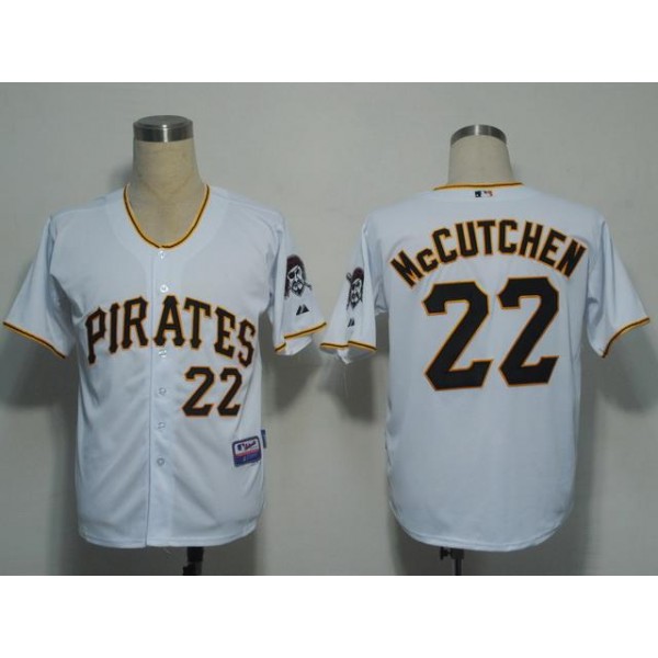 Pirates #22 Andrew McCutchen White Stitched Jersey