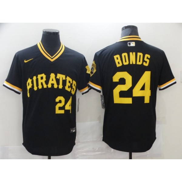 Pirates #24 Barry Bonds Black Flexbase Stitched Jersey