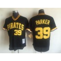 Pittsburgh Pirates #39 Dave Parker Mitchell and Ness Black Throwback Stitched Jersey