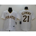 Pittsburgh Pirates #21 Roberto Clemente White Cool Base Stitched Jersey