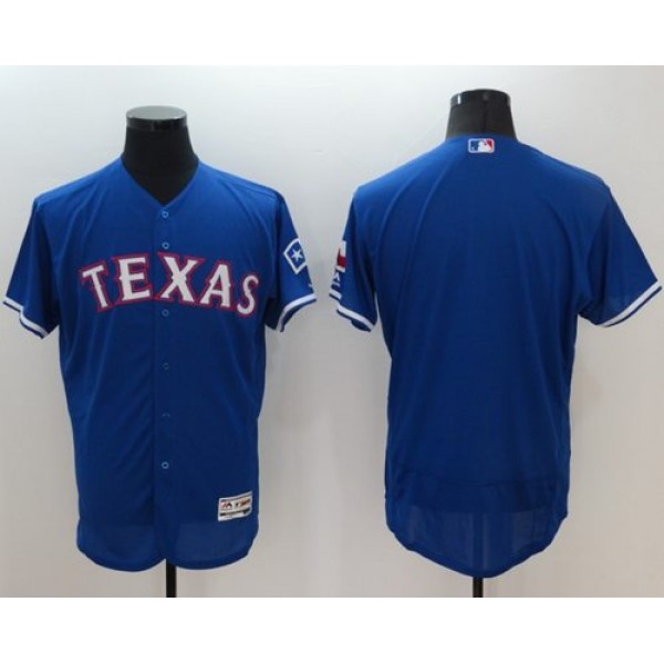 Rangers Blank Blue Flexbase Authentic Collection Stitched Jersey