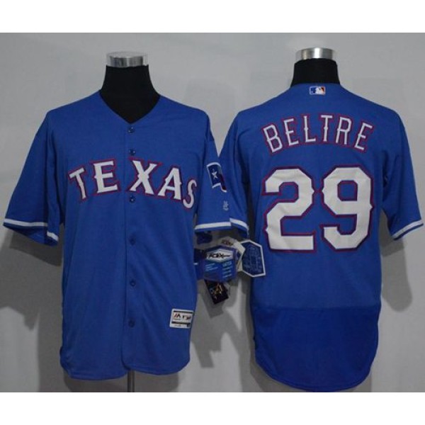 Rangers #29 Adrian Beltre Blue Flexbase Authentic Collection Stitched Jersey