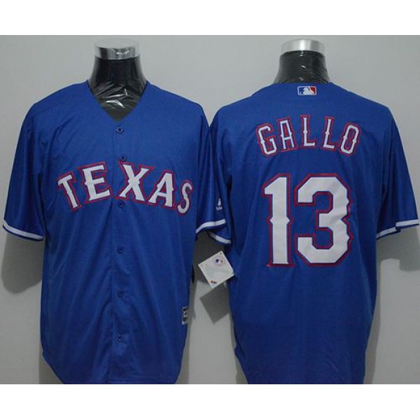 Rangers #13 Joey Gallo Blue New Cool Base Stitched Jersey