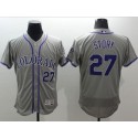 Rockies #27 Trevor Story Grey Flexbase Authentic Collection Stitched Jersey