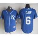Royals #6 Lorenzo Cain Blue Alternate 2 New Cool Base Stitched Jersey