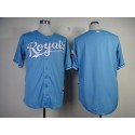 Royals Blank Light Blue Cool Base Stitched Jersey