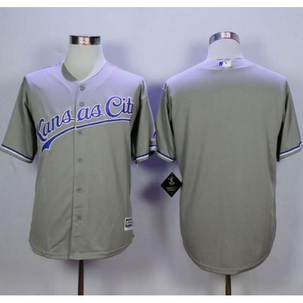 Royals Blank Grey New Cool Base Stitched Jersey