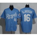 Royals #16 Bo Jackson Light Blue New Cool Base Alternate 1 Stitched Jersey