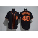 San Francisco Giants #40 Madison Bumgarner Majestic Black Alternate 2017 Cool Base Player Stitched Jersey