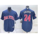 Seattle Mariners #24 Ken Griffey Navy Cool Base Stitched Jersey