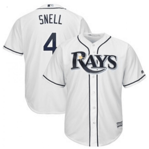 Tampa Bay Rays #4 Blake Snell White Stitched Jersey