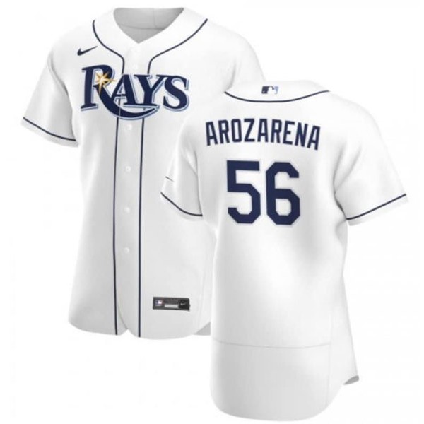 Tampa Bay Rays #56 Randy Arozarena White Flex Base Stitched Jersey