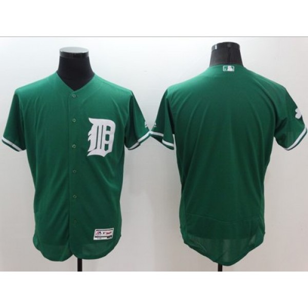 Tigers Blank Green Celtic Flexbase Authentic Collection Stitched Jersey