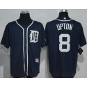Tigers #8 Justin Upton Navy Blue New Cool Base Stitched Jersey