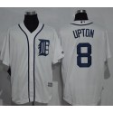 Tigers #8 Justin Upton White New Cool Base Stitched Jersey