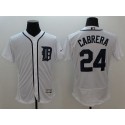 Tigers #24 Miguel Cabrera White Flexbase Authentic Collection Stitched Jersey