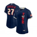 Toronto Blue Jays #27 Vladimir Guerrero Jr. 2021 Navy All-Star Flex Base Stitched Jersey